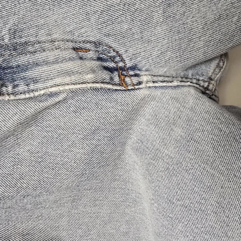 Vintage 90s Baggy Denim Jorts Distressed Cut Off Jean Shorts 35